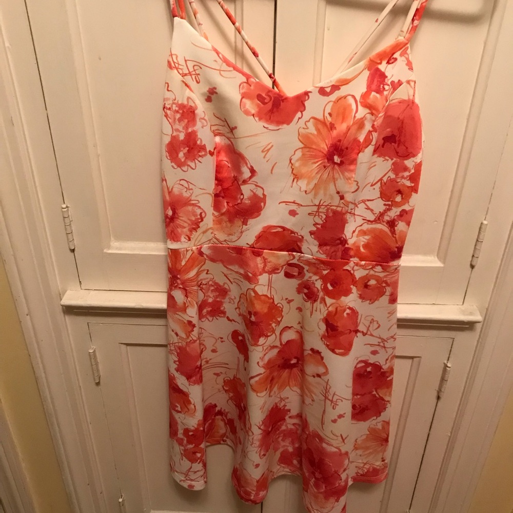 Skater style floral dress